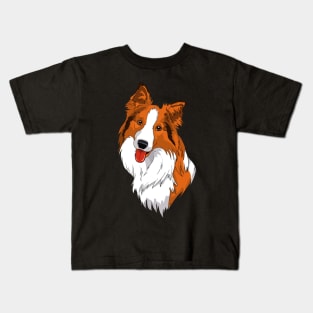 Urban Canine Carousel Border Collie Delight, Tee Triumphs Kids T-Shirt